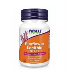 ЛЕЦИТИН соняшниковий NOW 1200мг капс. №30
