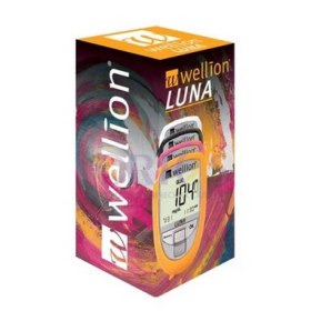 НАБОР Wellion Luna trio для тестирования уровня глюкозы, холестерина, мочевой кислоты в крови черный