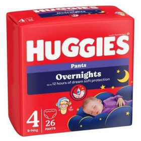 ПОДГУЗНИКИ-ТРУСИКИ детские ночные HUGGIES PANTS OVERNIGHTS р.4 №26 (9-14кг)