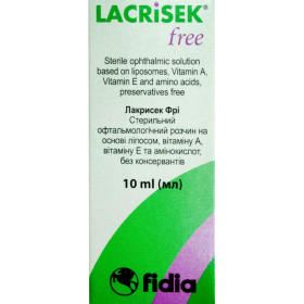 ЛАКРИСЕК ФРИ раствор офтальмологический 10мл