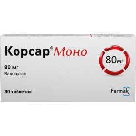 КОРСАР МОНО табл. п/о 80мг №30