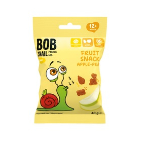 СНЕК ФРУКТОВЫЙ УЛИТКА БОБ яблоко-груша 40г
