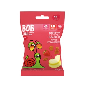 СНЕК ФРУКТОВЫЙ УЛИТКА БОБ яблоко-клубника 40г
