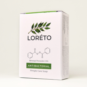 ЛОРЕТО LORETO мыло против акне с бензоил пероксидом 2,5% 75г