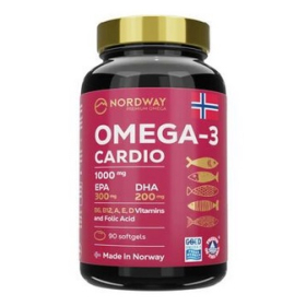 ОМЕГА-3 КАРДИО NORDWAY капс. 1000мг №90