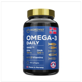 ОМЕГА-3 ДЕЙЛИ NORDWAY капс. 1000мг №90