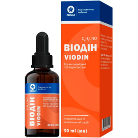 ВИОДИН раствор накожный 100мг/мл 30мл