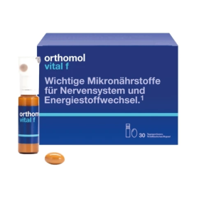 ОРТОМОЛ Orthomol Vital F питьевая суспензия + капсулы курс 30 дней